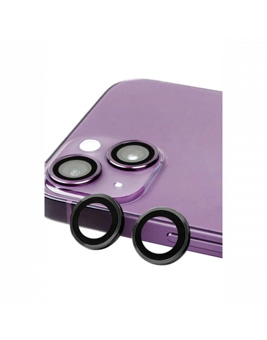 Newface iPhone 13 Mini Raze Metal Kamera Lens - Siyah