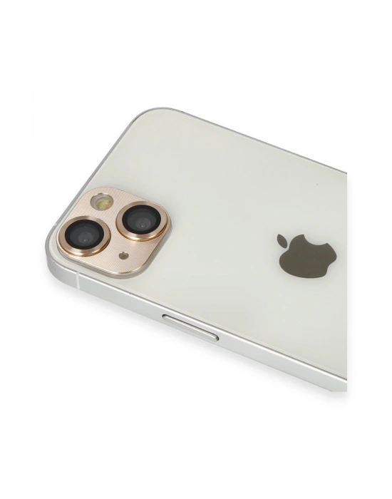 Newface iPhone 13 Pers Alüminyum Kamera Lens - Gold