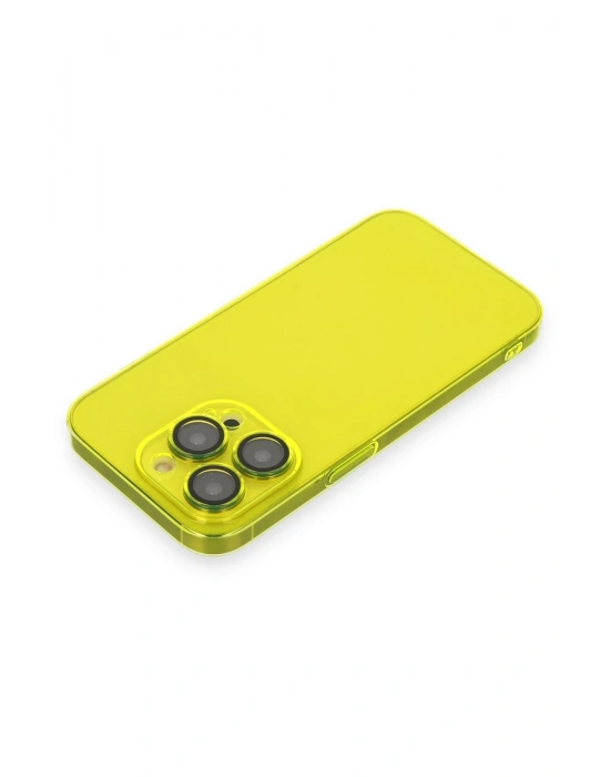 Newface iPhone 13 Pro Kılıf Armada Lensli Kapak - Sarı