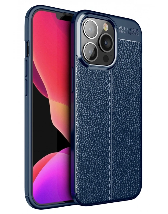 Newface iPhone 13 Pro Kılıf Auto Focus Kapak - Lacivert