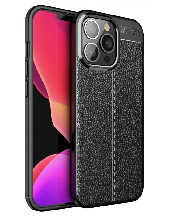 Newface iPhone 13 Pro Kılıf Auto Focus Kapak - Siyah