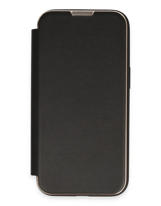 Newface iPhone 13 Pro Kılıf Dolpin Kapaklı - Siyah