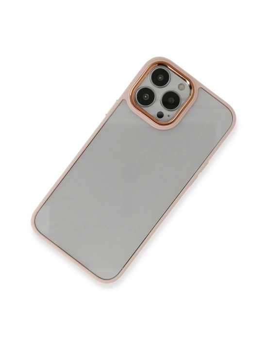 Newface iPhone 13 Pro Kılıf Dora Kapak - Pudra