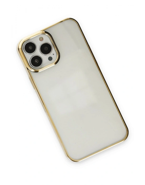 Newface iPhone 13 Pro Kılıf Element Silikon - Gold