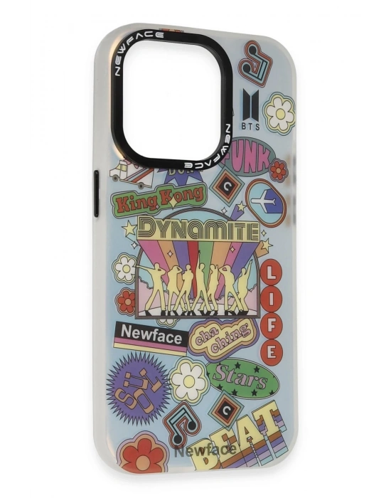 Newface iPhone 13 Pro Kılıf Estoril Desenli Kapak - Estoril - 14