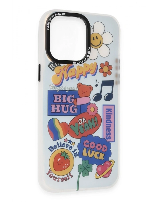 Newface iPhone 13 Pro Kılıf Estoril Desenli Kapak - Estoril - 15