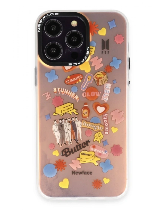 Newface iPhone 13 Pro Kılıf Estoril Desenli Kapak - Estoril - 16