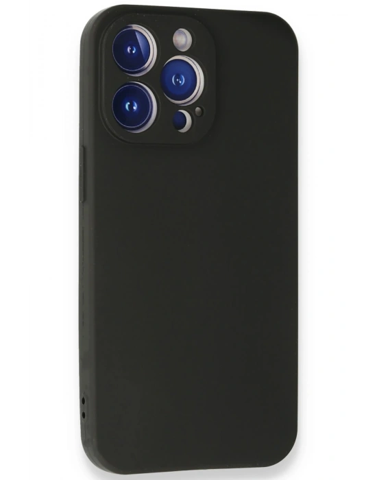 Newface iPhone 13 Pro Kılıf First Silikon - Siyah