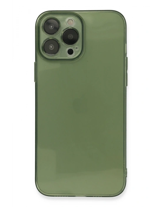 Newface iPhone 13 Pro Kılıf Fly Lens Silikon - Yeşil