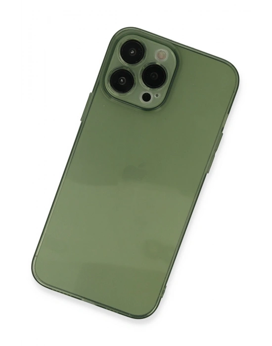 Newface iPhone 13 Pro Kılıf Fly Lens Silikon - Yeşil