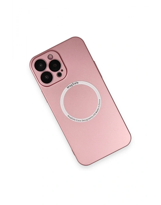 Newface iPhone 13 Pro Kılıf Jack Magneticsafe Lens Silikon - Rose Gold