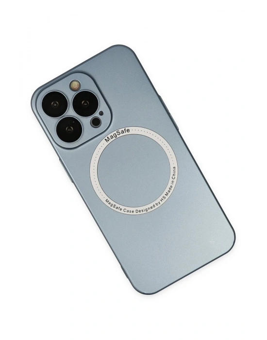 Newface iPhone 13 Pro Kılıf Jack Magneticsafe Lens Silikon - Sierra Blue