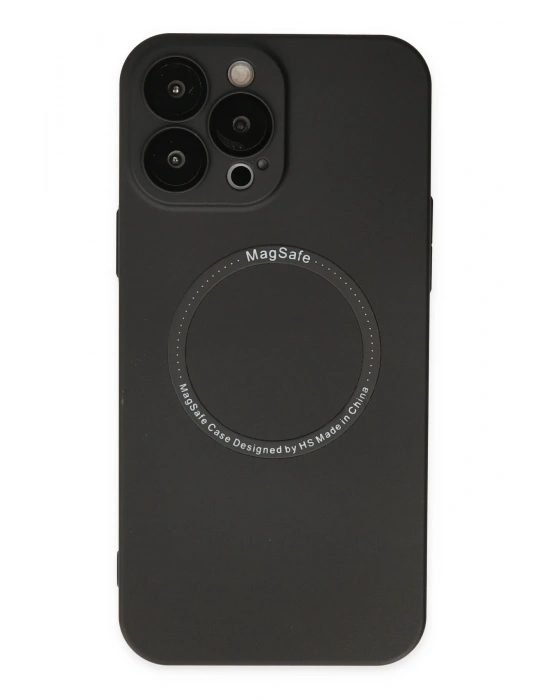 Newface iPhone 13 Pro Kılıf Jack Magneticsafe Lens Silikon - Siyah