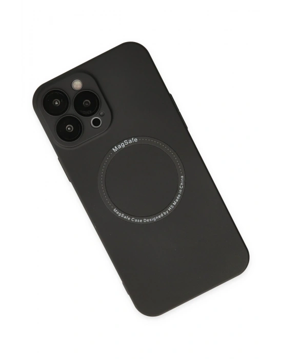 Newface iPhone 13 Pro Kılıf Jack Magneticsafe Lens Silikon - Siyah