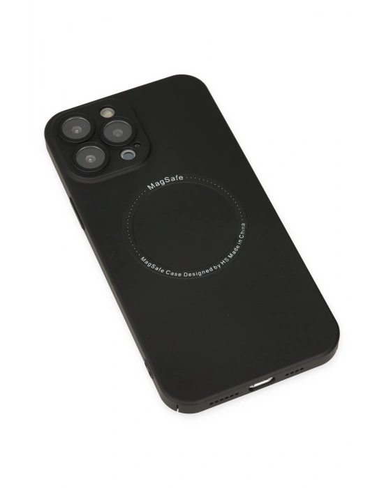 Newface iPhone 13 Pro Kılıf Jack Magneticsafe Lens Silikon - Siyah