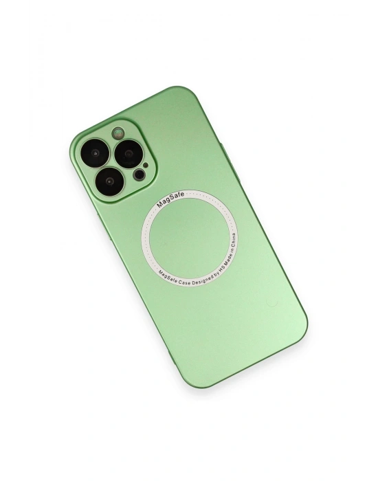 Newface iPhone 13 Pro Kılıf Jack Magneticsafe Lens Silikon - Yeşil