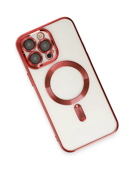 Newface iPhone 13 Pro Kılıf Kross Magneticsafe Kapak - Kırmızı