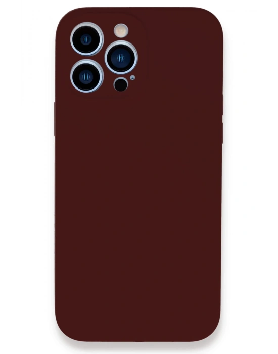 Newface iPhone 13 Pro Kılıf Lansman Legant Silikon - Bordo