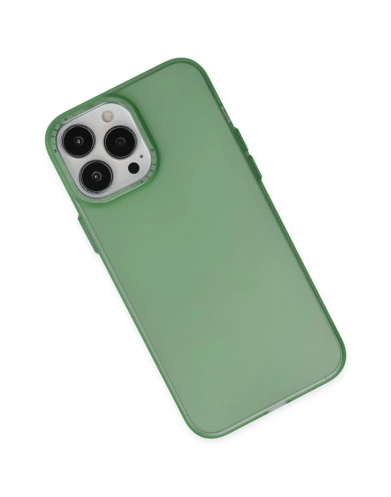 Newface iPhone 13 Pro Kılıf Modos Metal Kapak - Koyu Yeşil