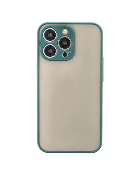 Newface iPhone 13 Pro Kılıf Montreal Silikon Kapak - Yeşil