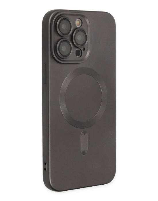 Newface iPhone 13 Pro Kılıf Moshi Lens Magneticsafe Silikon - Füme
