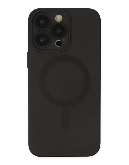 Newface iPhone 13 Pro Kılıf Moshi Lens Magneticsafe Silikon - Siyah