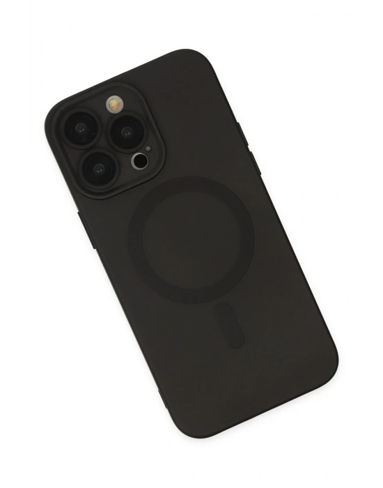 Newface iPhone 13 Pro Kılıf Moshi Lens Magneticsafe Silikon - Siyah