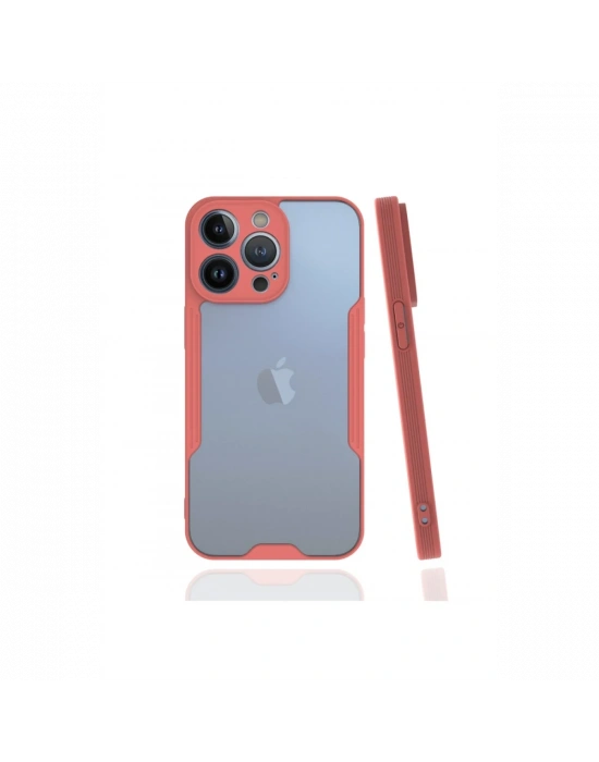 Newface iPhone 13 Pro Kılıf Platin Silikon - Pembe