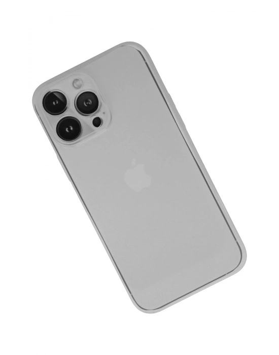 Newface iPhone 13 Pro Kılıf PP Ultra İnce Kapak - Beyaz