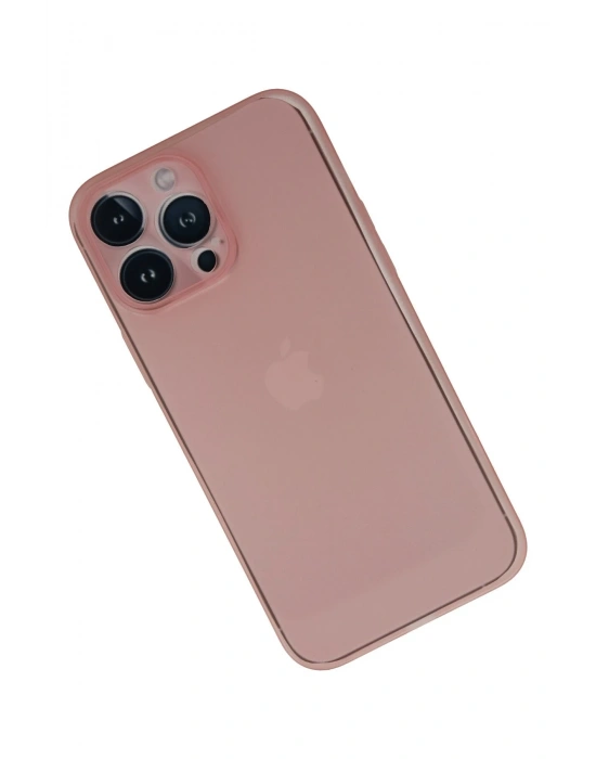 Newface iPhone 13 Pro Kılıf PP Ultra İnce Kapak - Pembe