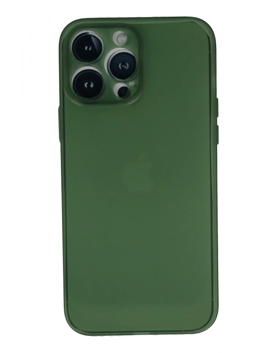 Newface iPhone 13 Pro Kılıf PP Ultra İnce Kapak - Yeşil