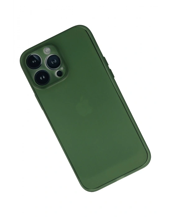 Newface iPhone 13 Pro Kılıf PP Ultra İnce Kapak - Yeşil