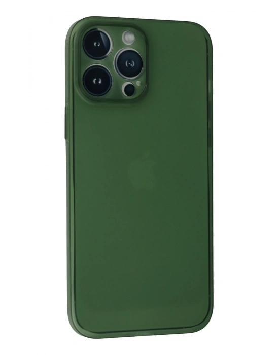 Newface iPhone 13 Pro Kılıf PP Ultra İnce Kapak - Yeşil