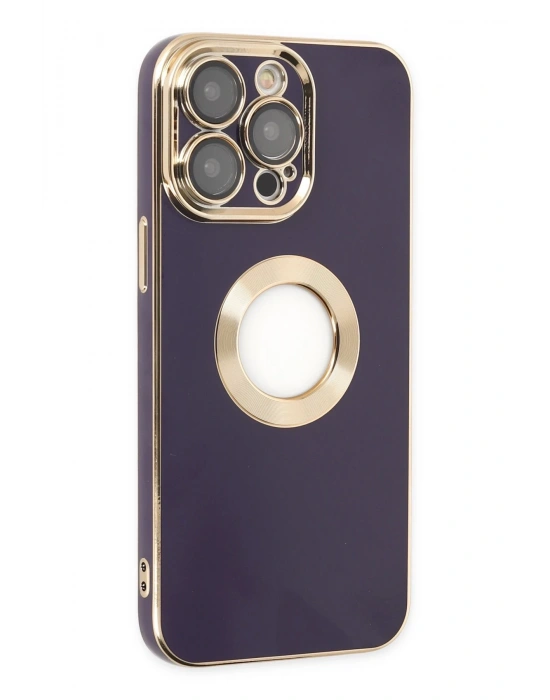 Newface iPhone 13 Pro Kılıf Store Silikon - Derin Mor