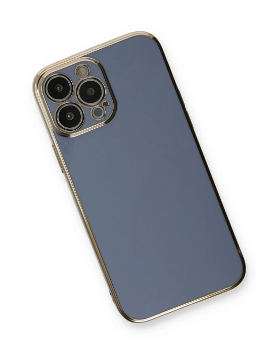 Newface iPhone 13 Pro Kılıf Volet Silikon - Mavi