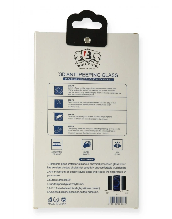 Newface iPhone 13 Pro Max Bilvis Hayalet Cam Ekran Koruyucu