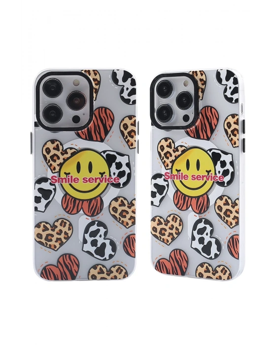 Newface iPhone 13 Pro Max Kılıf Apollo Magneticsafe Desenli Kapak - Apollo Şeffaf - 2