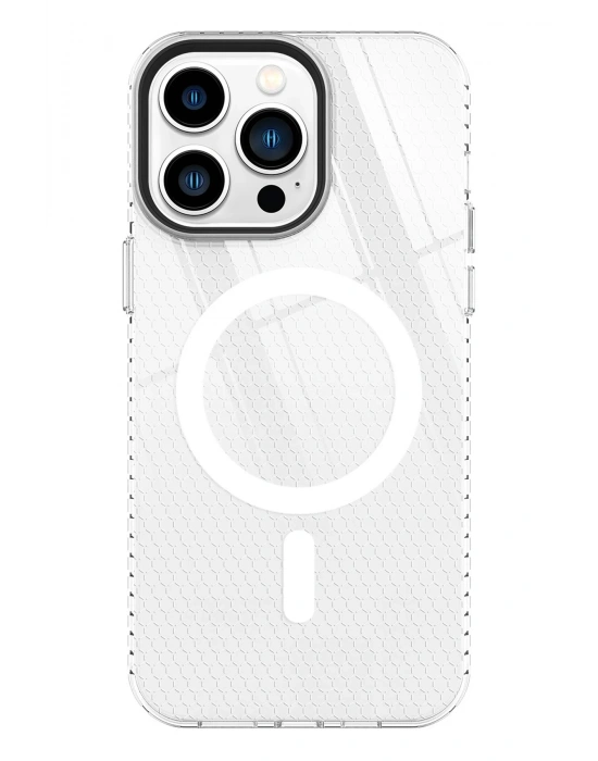 Newface iPhone 13 Pro Max Kılıf Beta Magneticsafe Silikon - Şeffaf