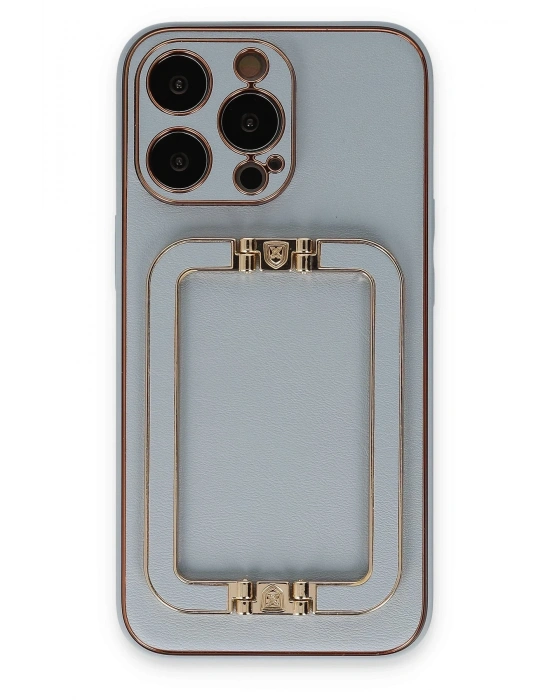 Newface iPhone 13 Pro Max Kılıf Coco Elit Kapak - Turkuaz