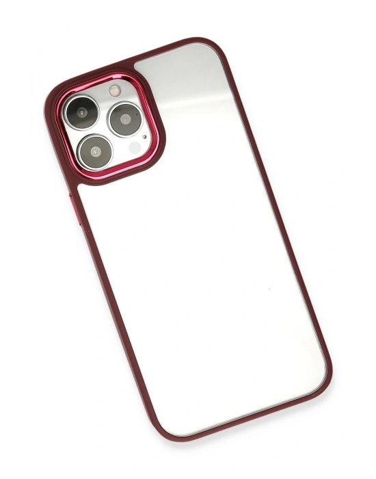 Newface iPhone 13 Pro Max Kılıf Dora Kapak - Kırmızı