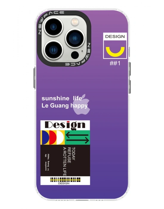 Newface iPhone 13 Pro Max Kılıf Estoril Desenli Kapak - Estoril - 4