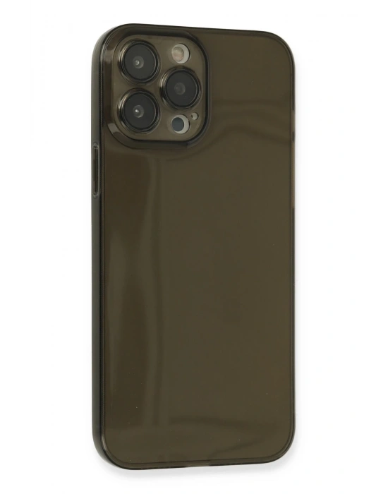 Newface iPhone 13 Pro Max Kılıf Fly Lens Silikon - Siyah