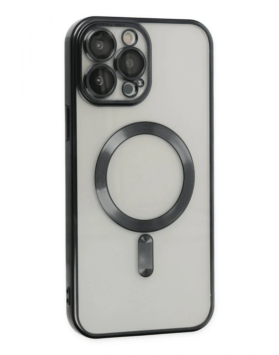 Newface iPhone 13 Pro Max Kılıf Kross Magneticsafe Kapak - Siyah
