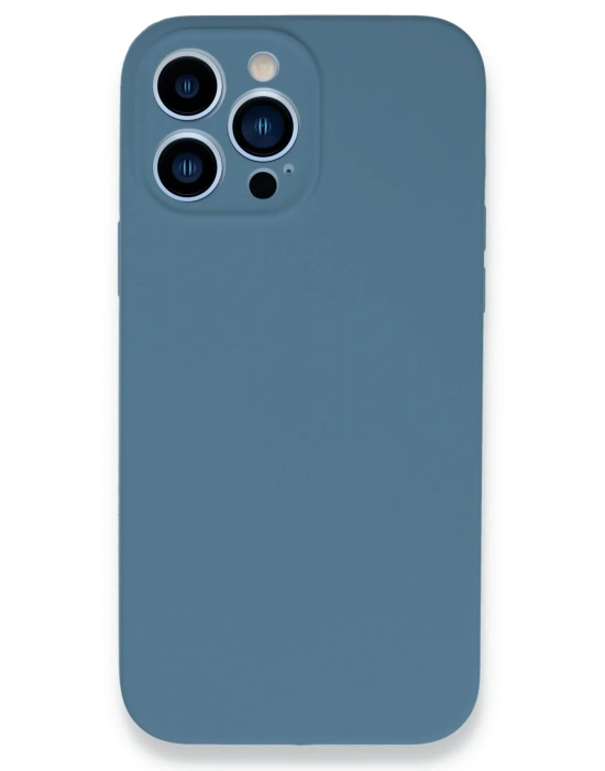 Newface iPhone 13 Pro Max Kılıf Lansman Legant Silikon - Açık Mavi