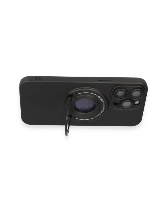 Newface iPhone 13 Pro Max Kılıf Lukka Magneticsafe Kapak - Siyah