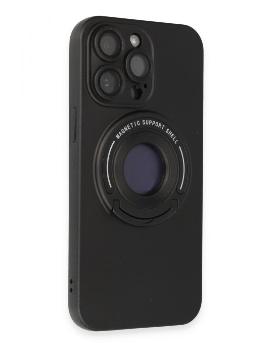 Newface iPhone 13 Pro Max Kılıf Lukka Magneticsafe Kapak - Siyah