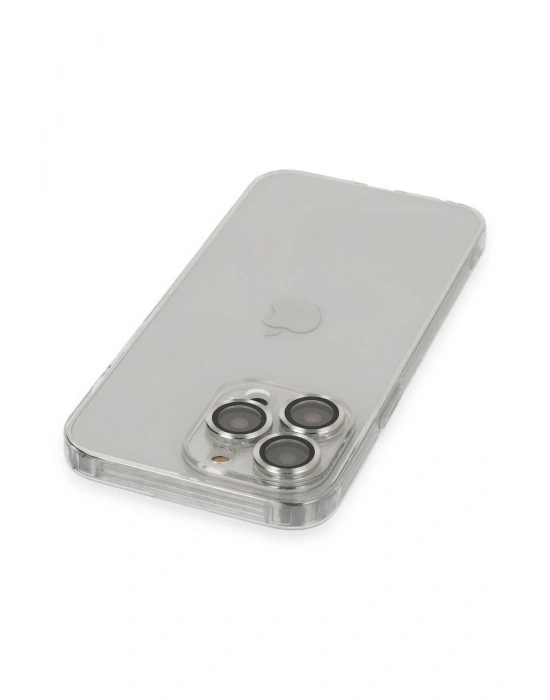 Newface iPhone 13 Pro Max Kılıf Luko Lens Silikon - Gümüş