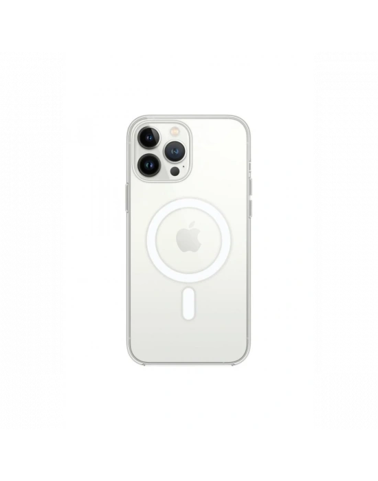 Newface iPhone 13 Pro Max Kılıf Magneticsafe Şeffaf Silikon - Şeffaf