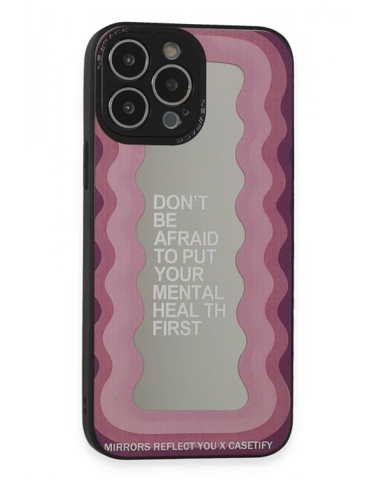 Newface iPhone 13 Pro Max Kılıf Mirror Desenli Kapak - Mirror - 11