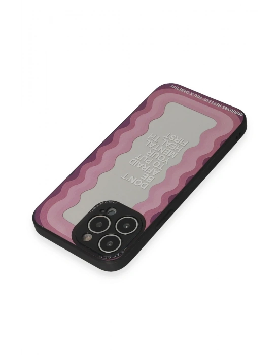 Newface iPhone 13 Pro Max Kılıf Mirror Desenli Kapak - Mirror - 11